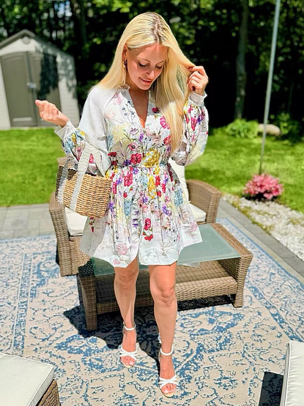 Anthropologie Let Me Be V-Neck A-Line Mini